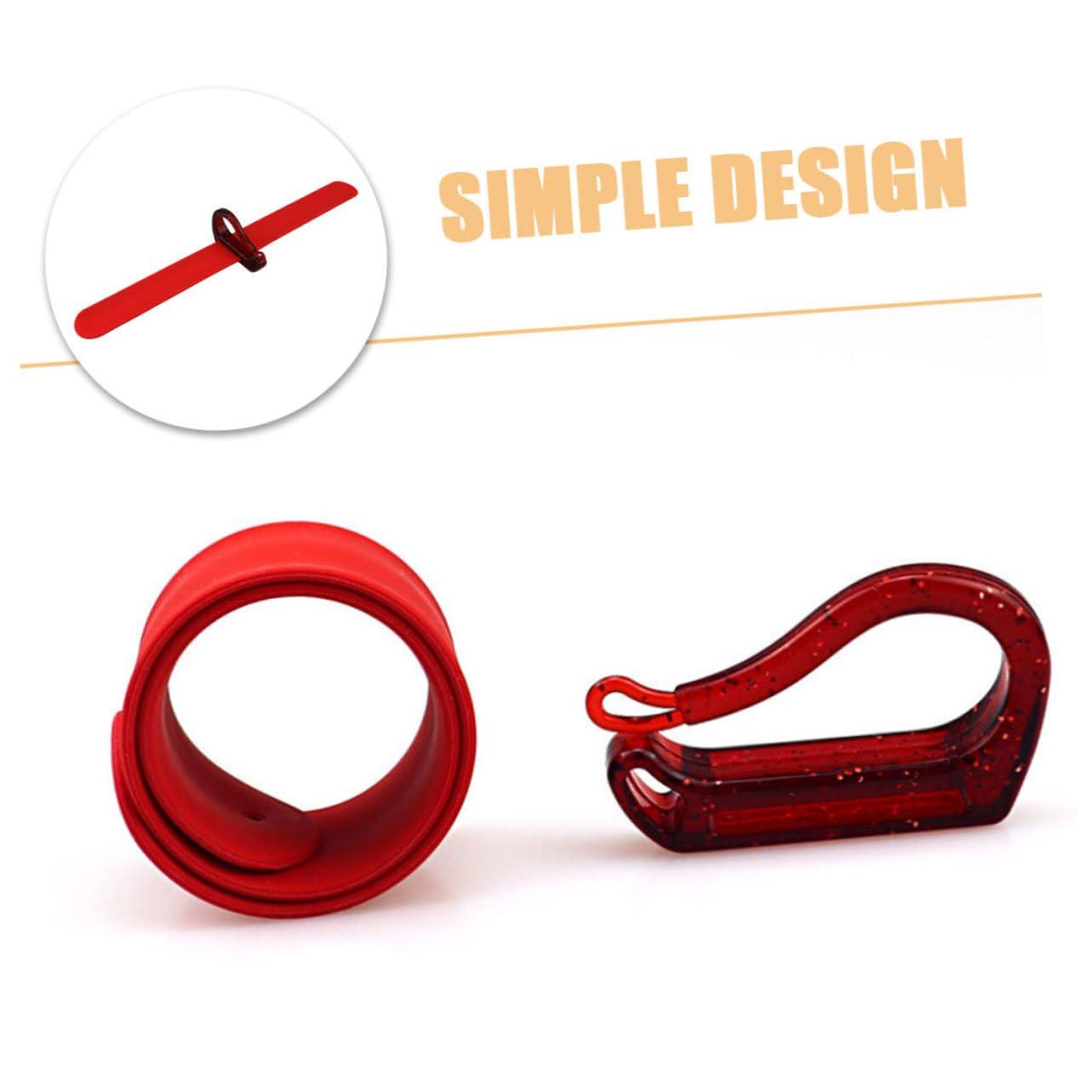 OHPHCALL OHPHCALL Salon Wrist Band Hair Tie Organizer Rubber Band Storage Plastic Updo Hair Tools