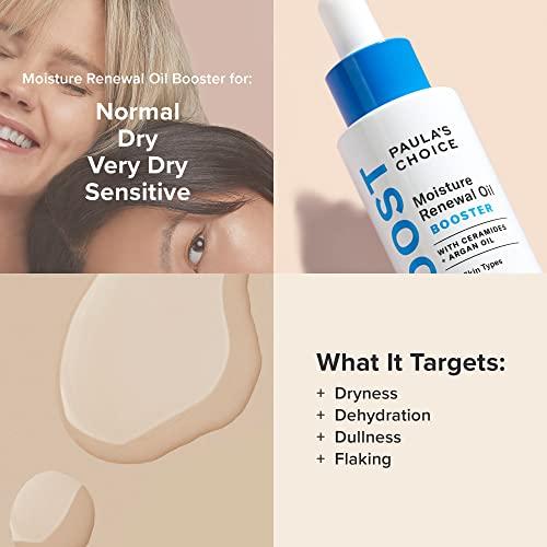 Paula's Choice Paula's Choice BOOST Moisture Renewal Oil Booster, Ceramides & Argan Oil Serum for Redness Relief, Dry Skin, 0.67 Ounce