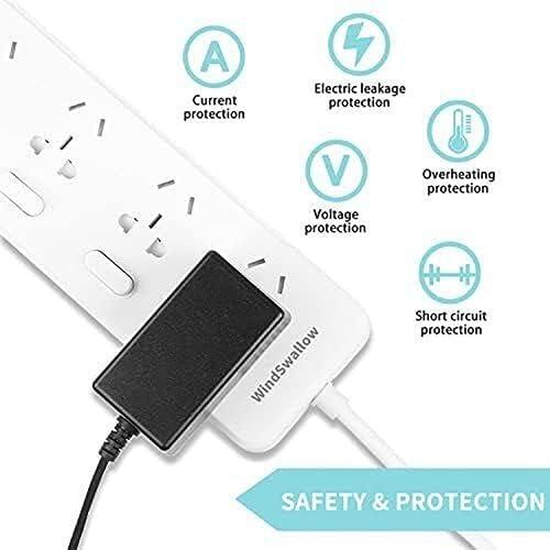 Marg Marg AC Adapter for Philips IP40 SSW-2082US SSW-2082 SSW-2082EU SSW-2082AR SSW-2082KR SSW-2082AU SSW-2082UK SSW-2082CN Satinelle Epilator Shaver(with Barrel Round Plug Tip NOT 2-Prong 2Pin Plug)