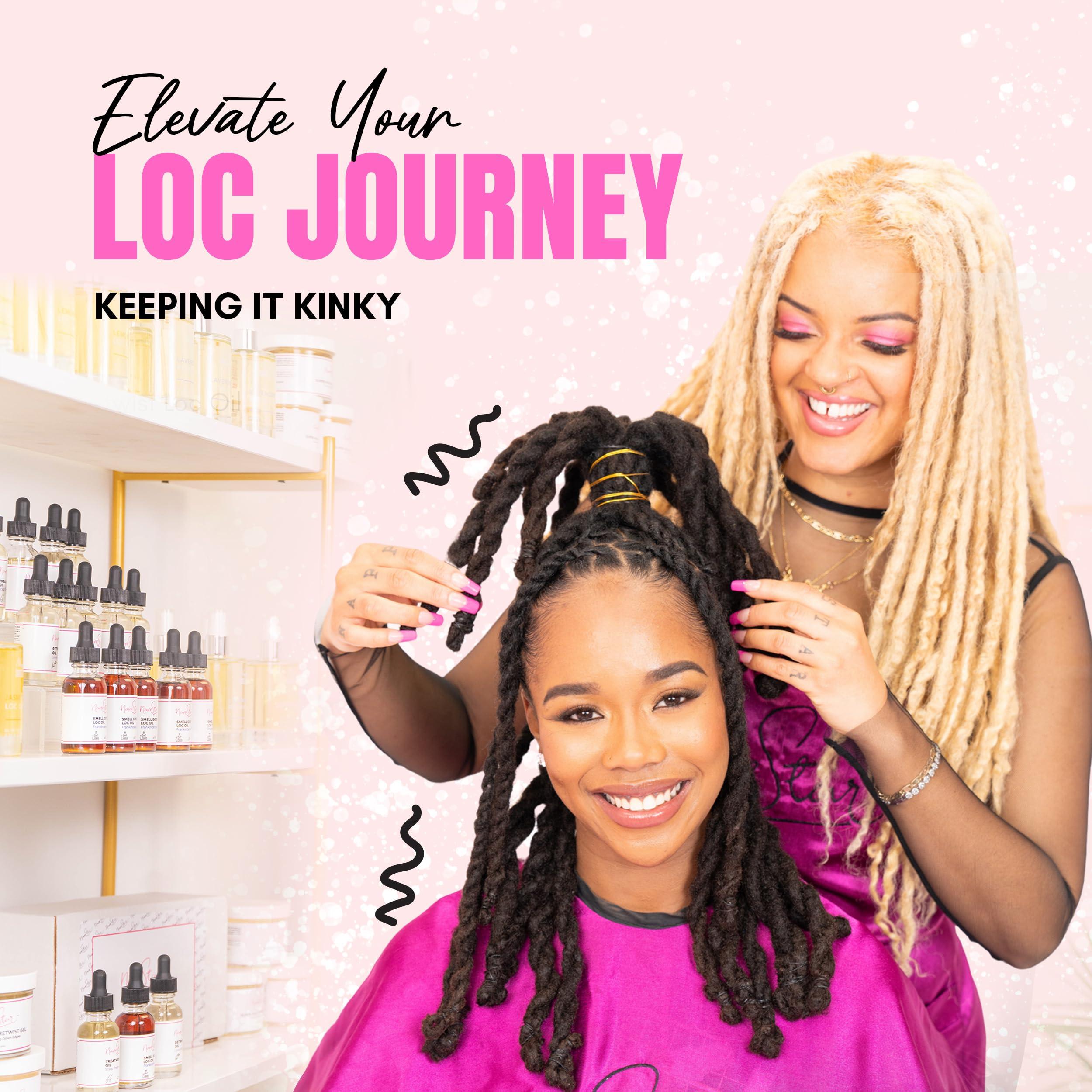 Nappstar NappStar Super Hold Retwist Gel in Pink, Strong Hold for Locs and Edges, Non-Flaking, 16 Fl Oz