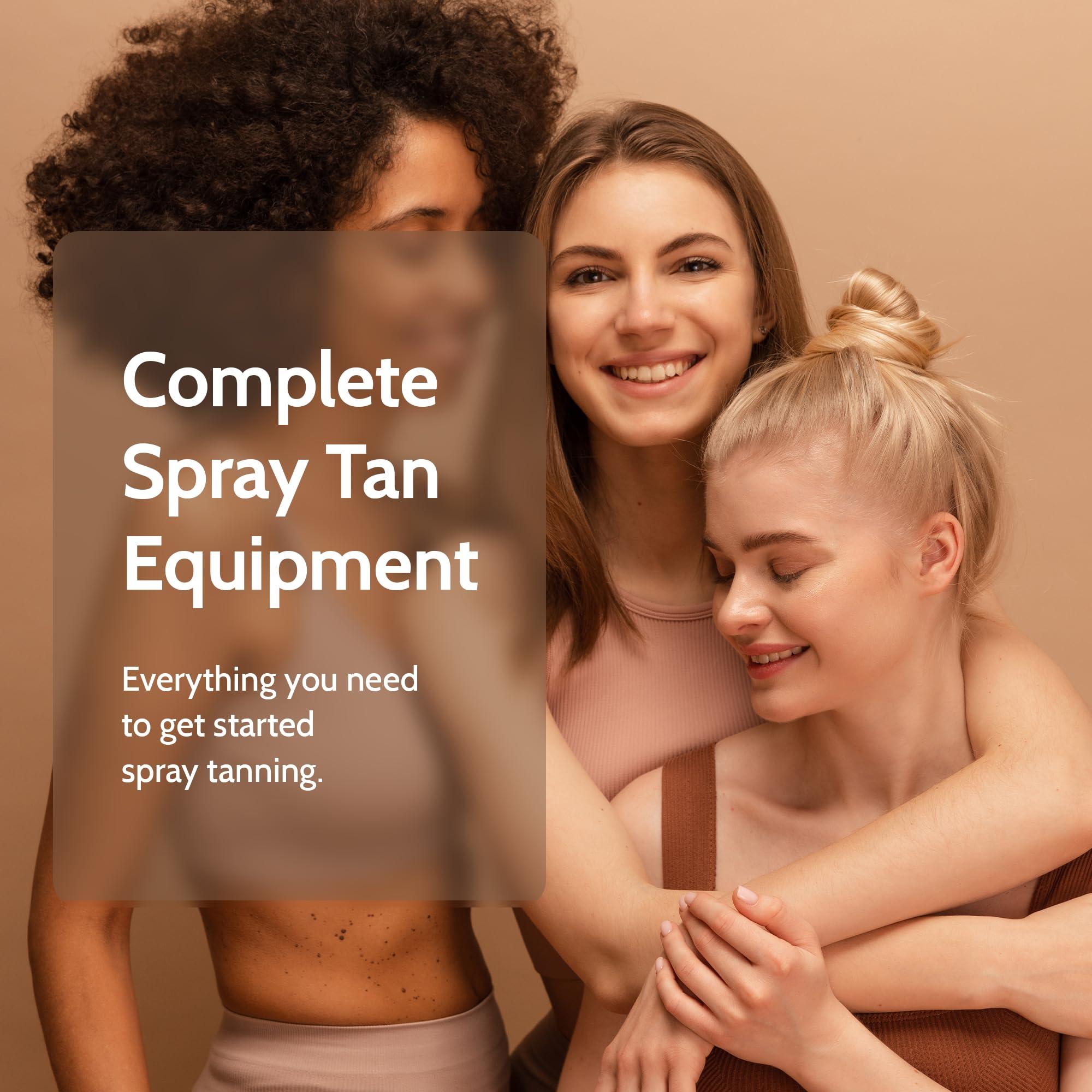 Fake Bake Fake Bake Professional Allure Xena Airbrush Sunless Spray Tan System with Compressor, Pop Up Tent & Tanning Solution (Basic)