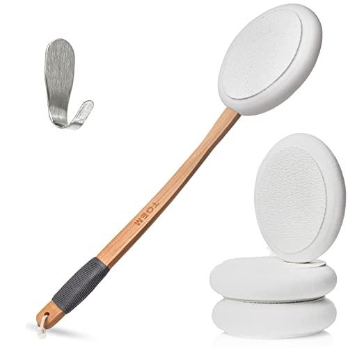 toem Toem Lotion Applicator for Back | Easy Reach | Self-Application of Cream Sunscreen Self Tanner | Includes 1 Applicator Handle, 4 Pads & 1 Hook (4 Pads)