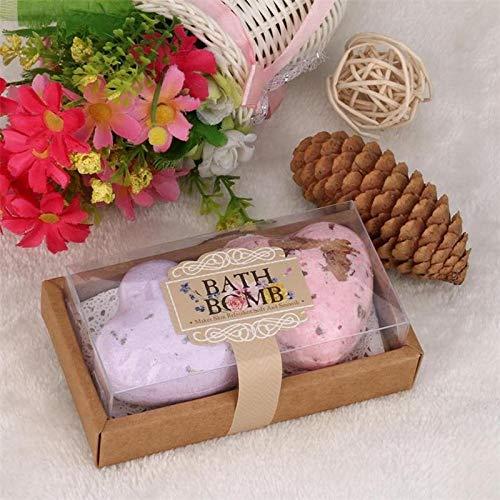 BuyBnK 2pcs Heart shape Bath Bombs