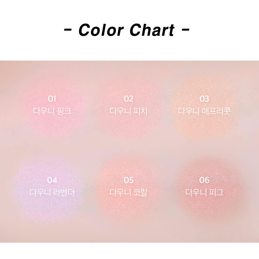 BBI@ BBIA BBIA Ready To Wear Downy Cheek Cream Blush 2P Set (03 DOWNY APRICOT + 04 DOWNY LAVENDER) / Blendable and Lightweight Cheek Makeup, Highly Pigmented with Long Wearing Formula