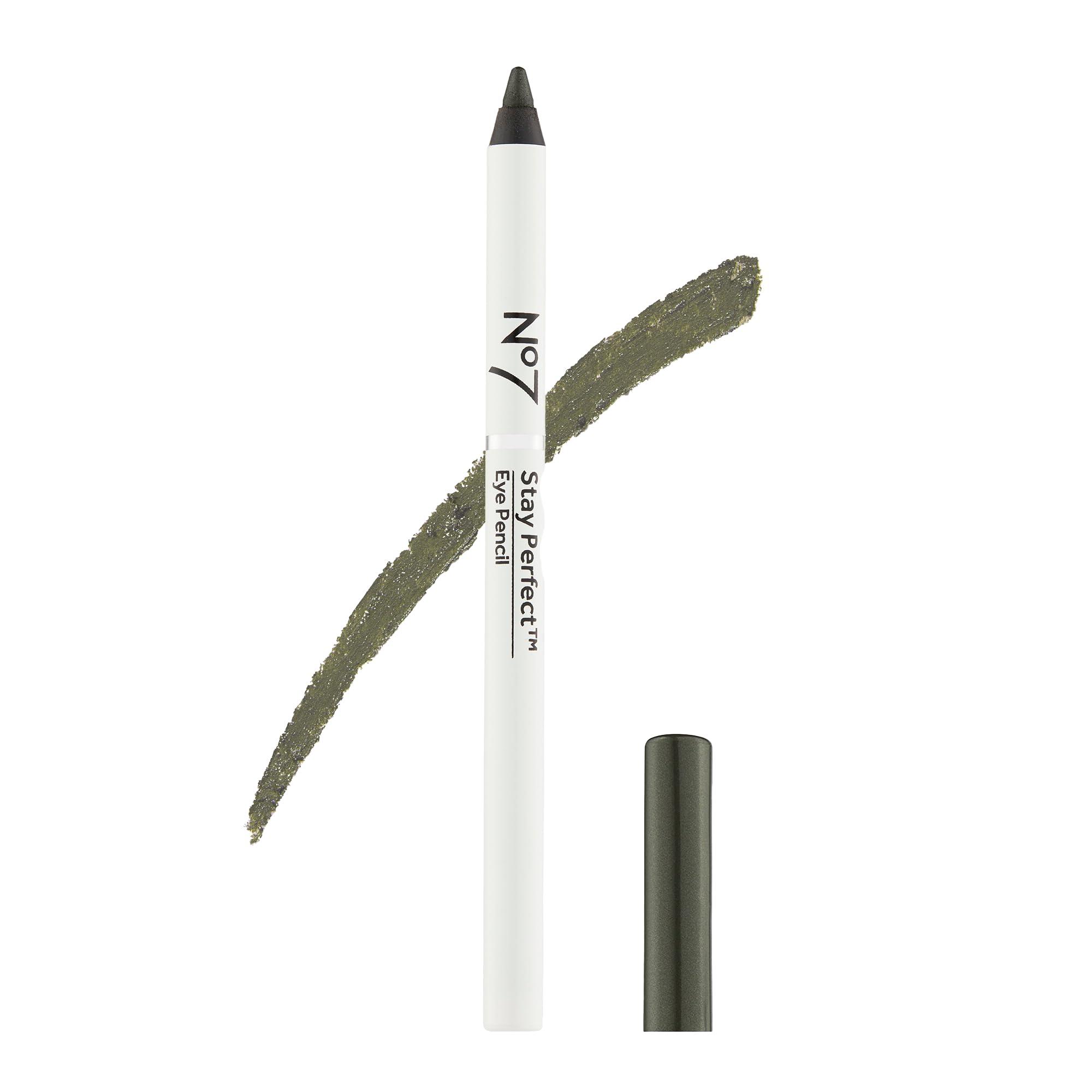 No7 No7 Stay Perfect Amazing Eye Pencil - Green - Precision Tip Pencil Eyeliner for Silky, Effortlessly Smooth Texture - Up to 12 Hrs of Long Wearing, Waterproof Pigment (1g)
