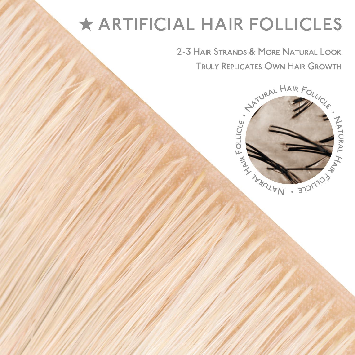 Wennalife WENNALIFE Invisi Edge Tape in Hair Extensions Human Hair, 22 Inch 50g 20pcs Platinum Blonde Invisible Luxury Remy Hair Extensions Natural Seamless Injected Tape Ins Straight Extensiones De Cabello