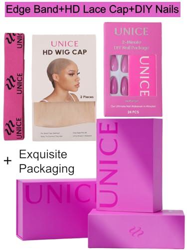 UNICE UNICE Body Wave 13x4 Lace Pre Everything Wig with Curly Bob 7x5 Lace Glueless Wig