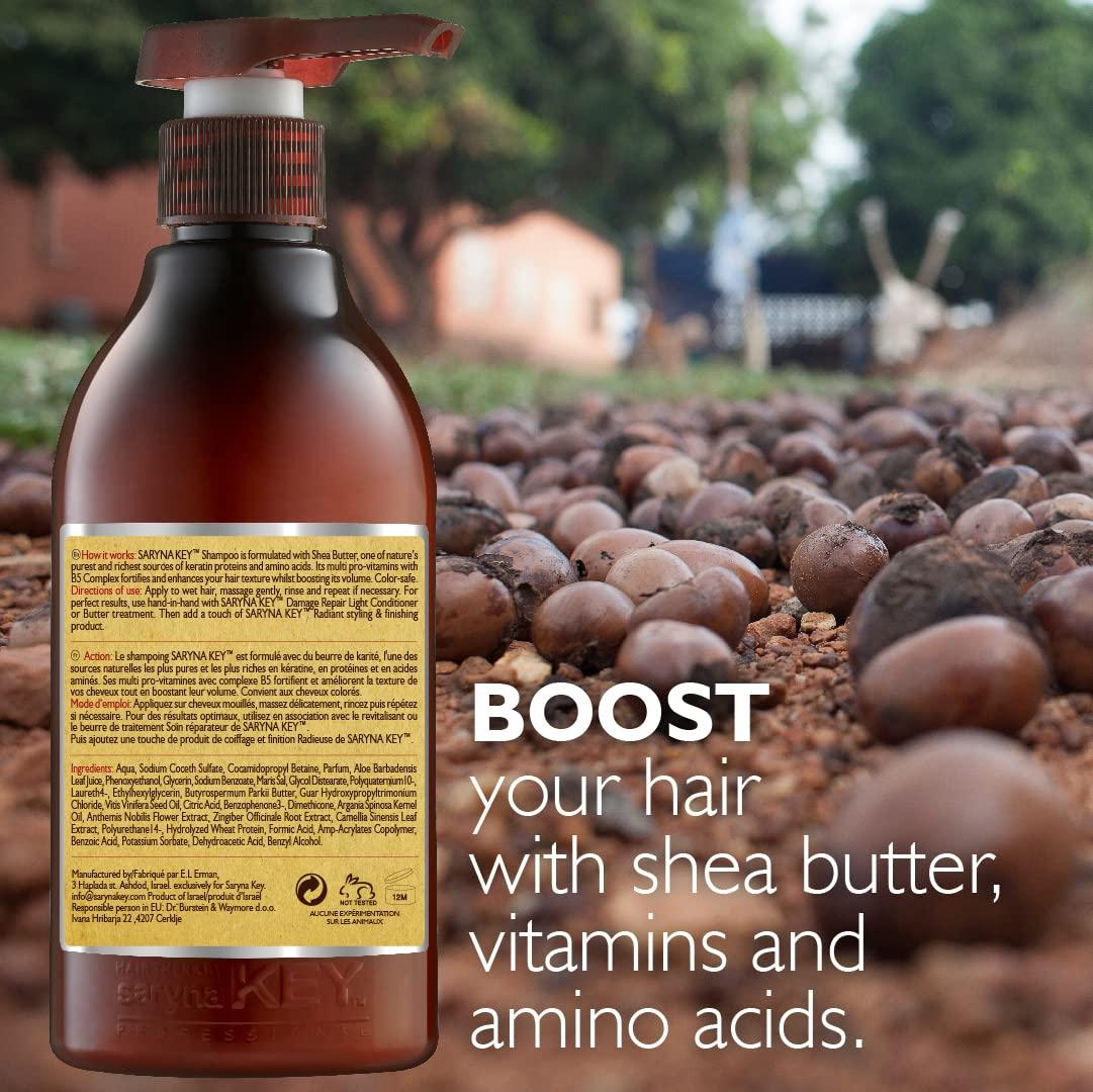 Saryna Key Saryna Key Damage Repair Light Shampoo (300ml/10.14oz) - Shampoo with Pure African Shea Butter Hair Shampoo for Dry frizzy and Damaged Hair - Excellent Rinse Out Moisturizing