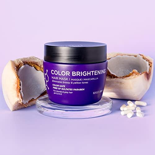 L LUSETA Luseta Purple Shampoo & Conditioner Set (16.9 oz each) and Purple Hair Mask (16.9 oz) Bundle