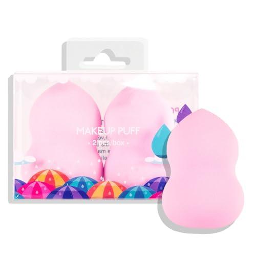 NinthAvenue Basics Makeup Sponge Blenders Sponges Egg Shaped Blending Sponge Foundation Applicator Cosmetic Sponges Makeup Sponges for Foundation, Liquid, Cream and Powder Blender (pingk,gourd)