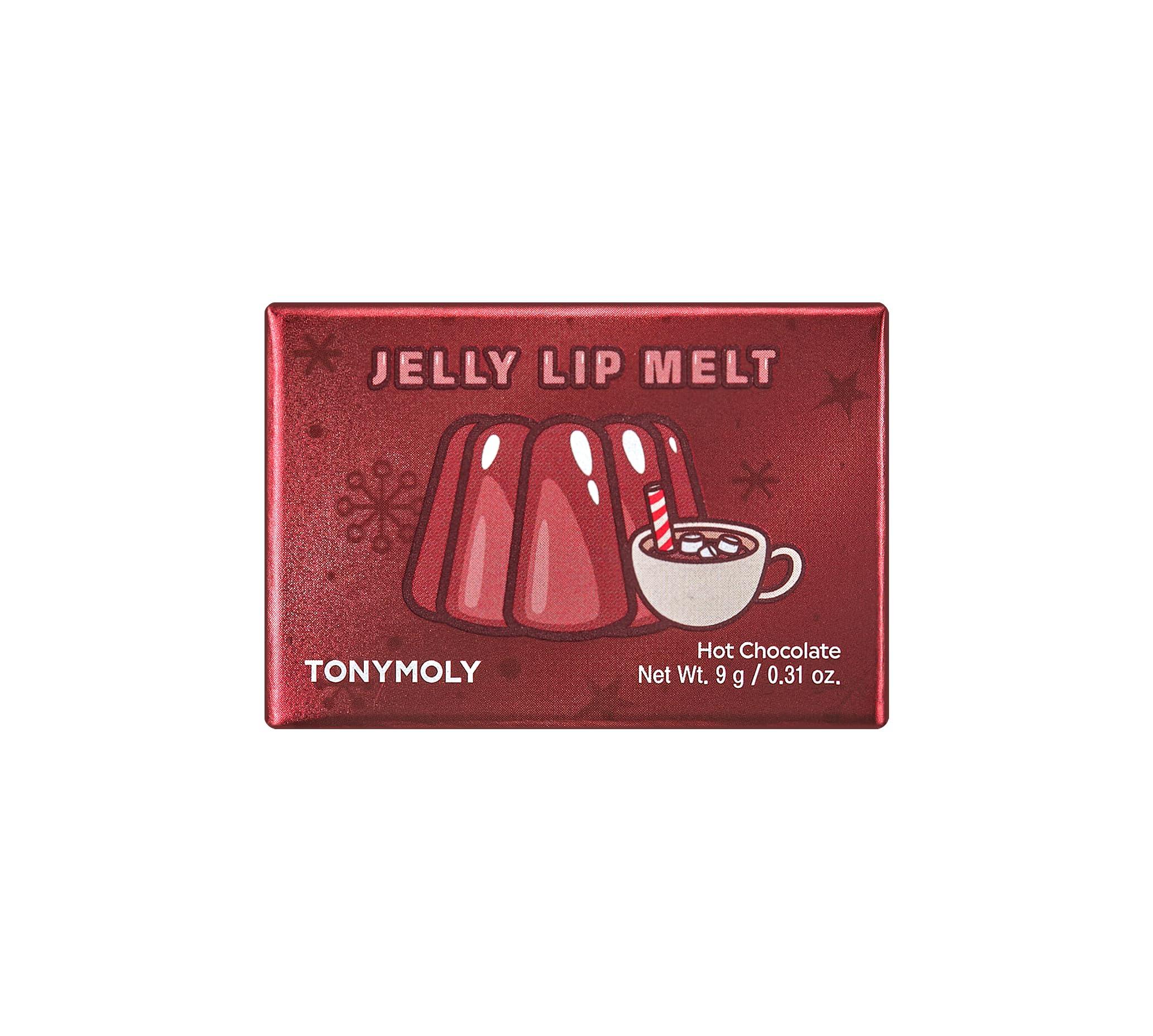 TONYMOLY TONYMOLY Jelly Lip Melt, Valentine Gifts, Moisturizing, Hydrating & Nourishing Lip Balm Treatment, Hot Cocoa, 0.31 oz.