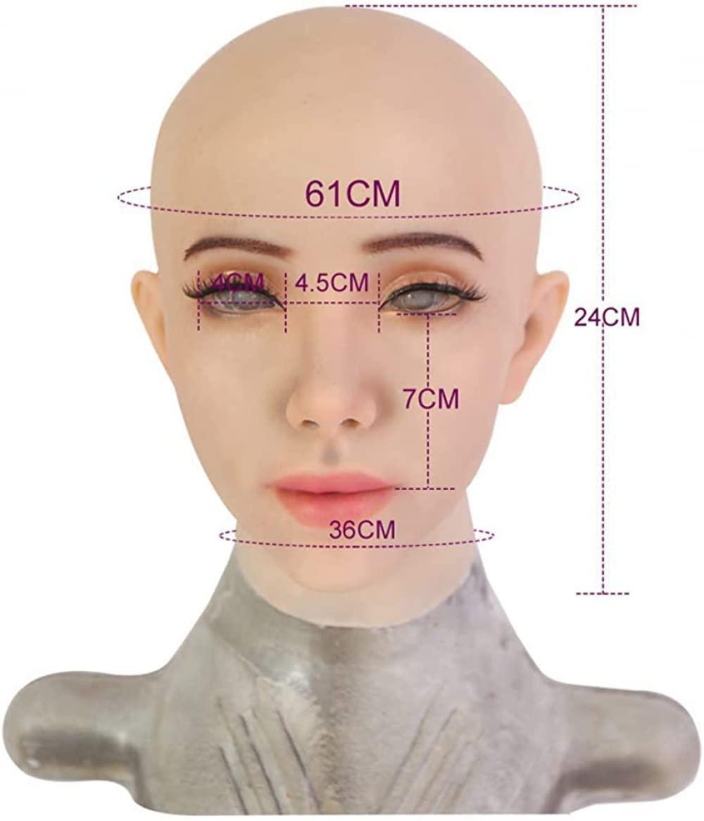 RIYAFA RIYAFA Kathy Female Face Mask Realistic Silicone Head Mask for Crossdresser Transgender