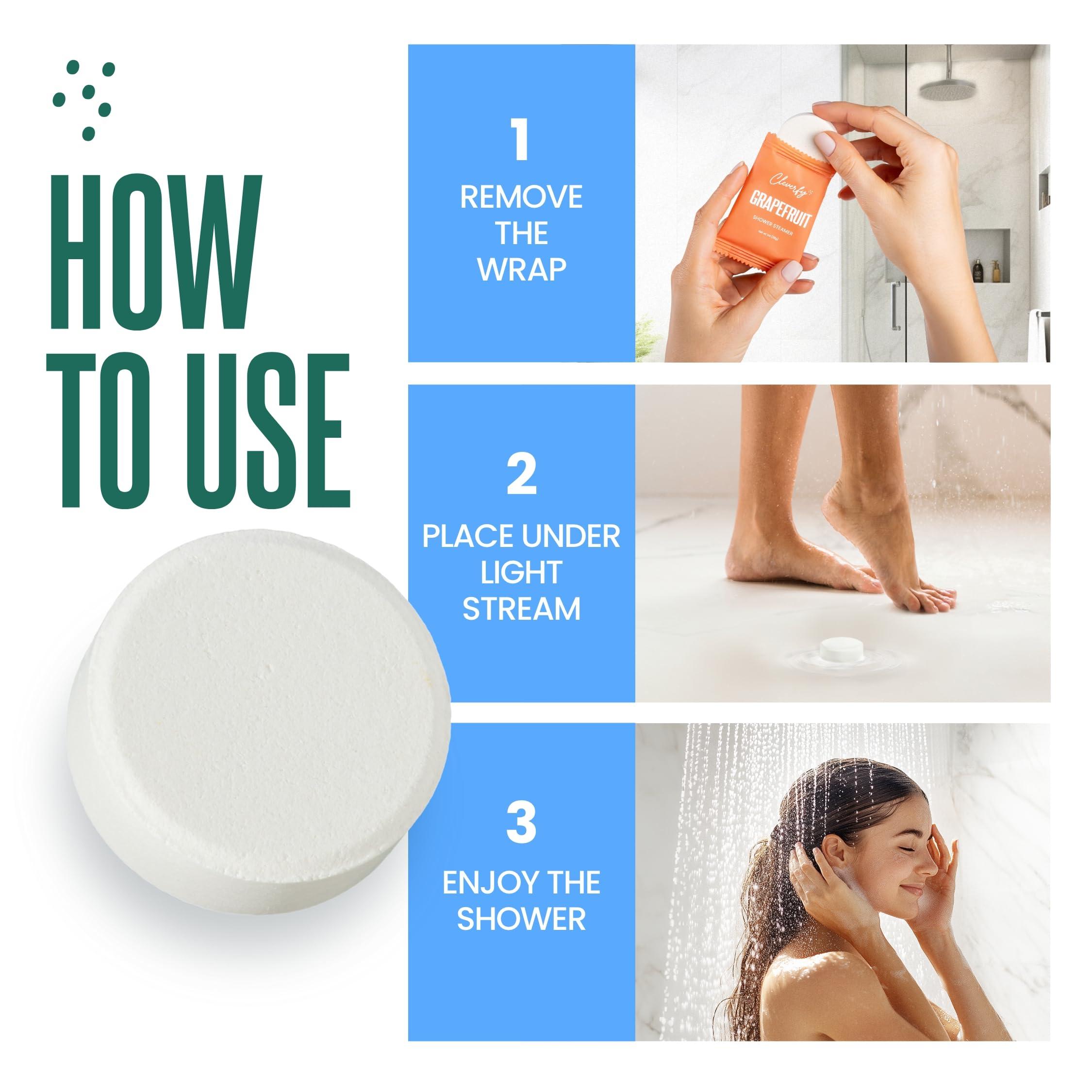 CLEVERFY Cleverfy Shower Steamers for Aromatherapy - Blue Variety Set of 18 Shower Bombs