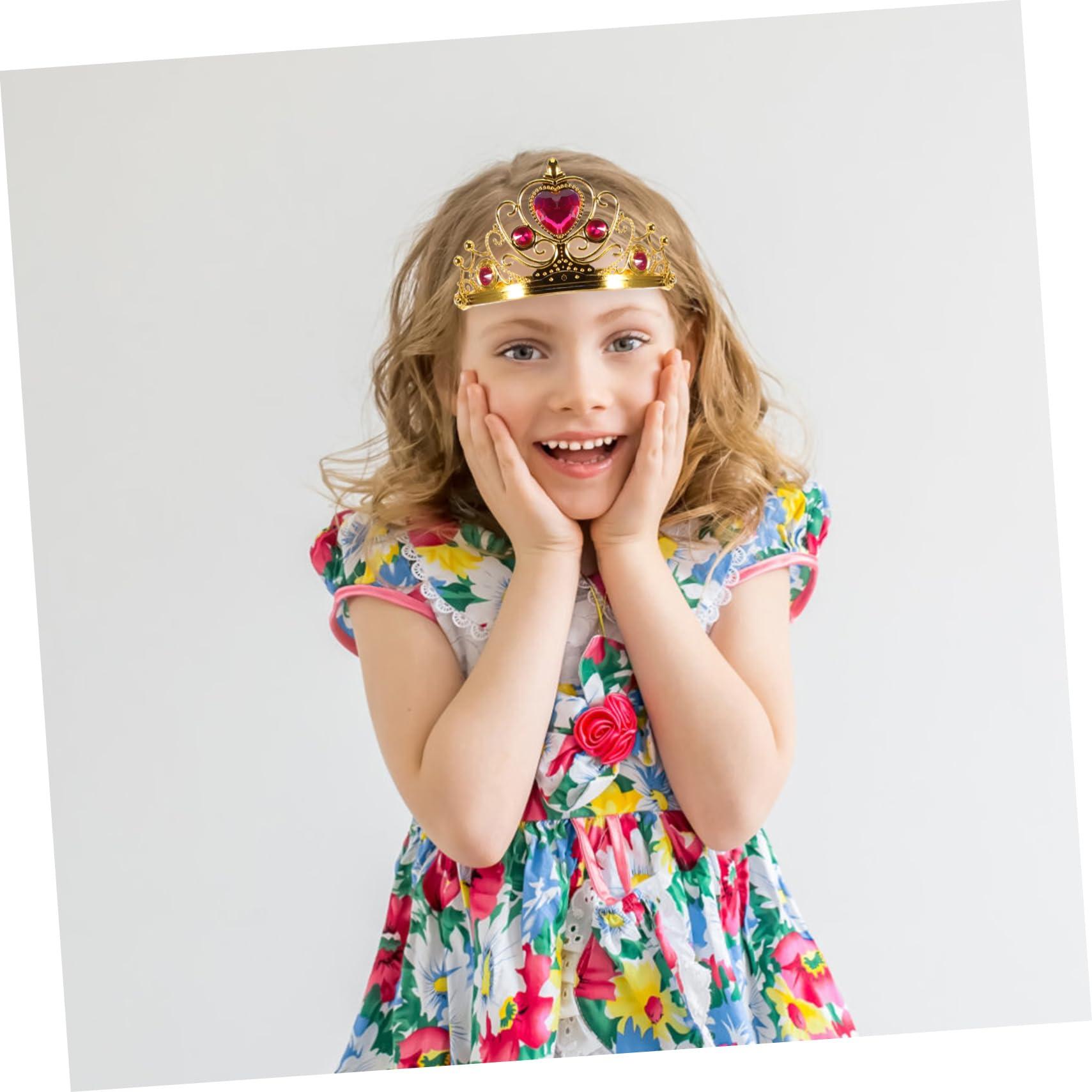 4pcs Children s Birthday Crown Party Queen Crowns Prom Tiaras Children Crowns Prom Headwears Queen Headbands Performance Tiaras Children Birthday Headdresses Birthday Tiaras
