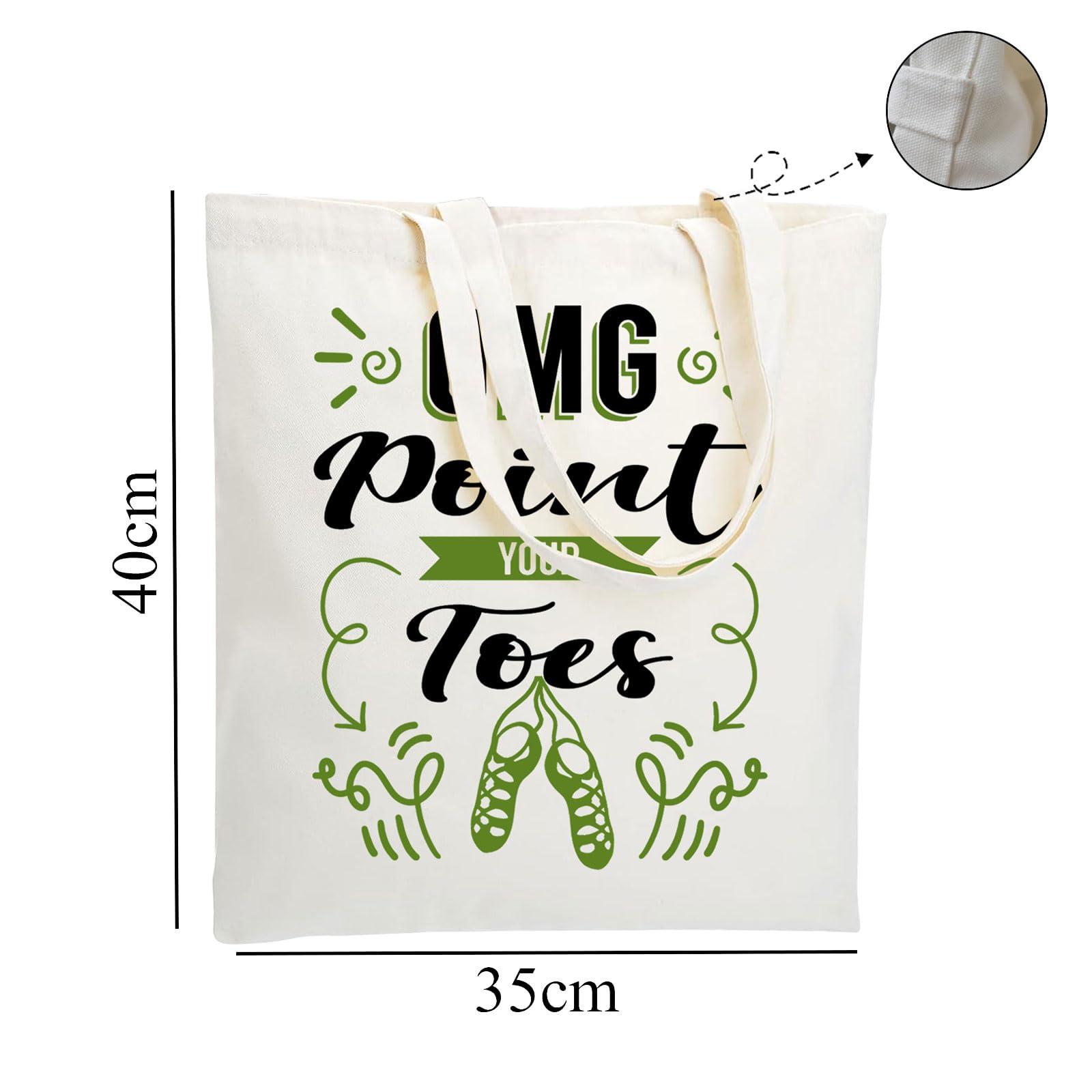 WZJHCL WZJHCL Irish Dancer Survival Kit Ceili Dance Makeup Bag Irish Stepdance Cosmetic Bag Irish Set Dance Storage Pouch Bag (Irish Toes Tote Bag)