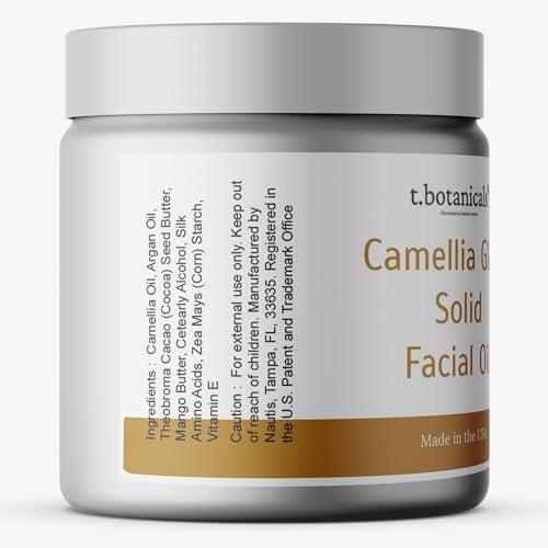 t.botanicals t.botanicals Camellia Solid Face Oil Hydrating Moisturizer Balm Gold Beauty Serum