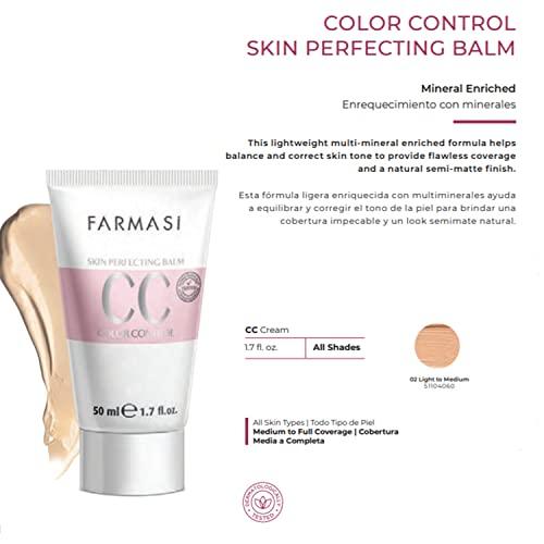 FARMASi Farmasi Makeup cc Cream 9 in 1, 50 ml./1.7 fl.oz. (Light to Medium) And Farmasi Zen Mascara Extension Lash, 8 ml./0.27 fl.oz.