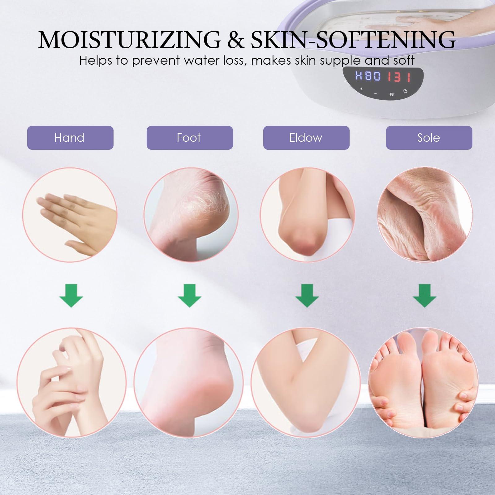 KmaxShip KmaxShip Paraffin Wax Machine for Hand and Feet Treatment - 5000ml Large Capacity Paraffin Wax Warmer with 3.85 lbs Refills, Moisturizing Kit Paraffin Hand Wax Machine - 213pcs Set