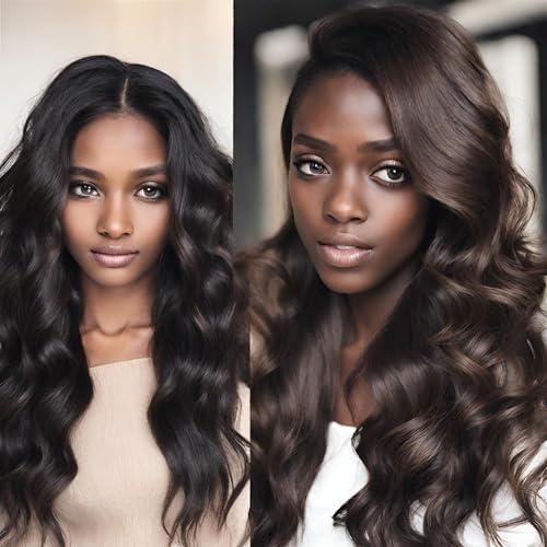 Authentress Authentress Double Drawn Hair, Virgin Hair, Indian Temple Hair, Body Wave Hair Extensions Weft Bundles, 100% Human Hair Extension, Raw Unprocessed Hair, Double Drawn Weft, Indian Virgin Hair (16 inch)