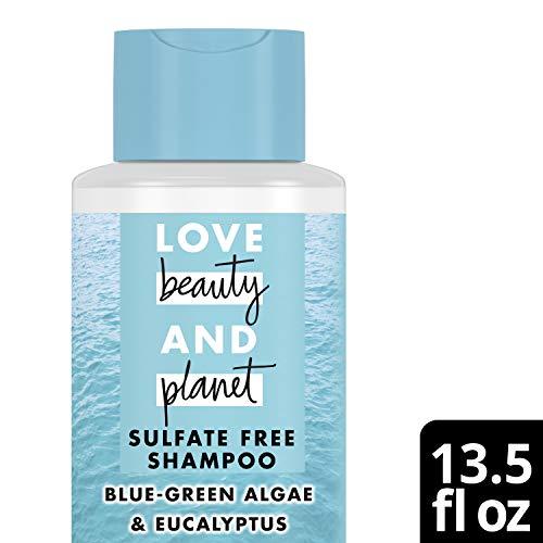 Love Beauty And Planet Love Beauty And Planet Marine Moisture Cleansing Shampoo Clean Oceans Edition Blue Green Algae & Eucalyptus Sulfate Free 13.5 oz