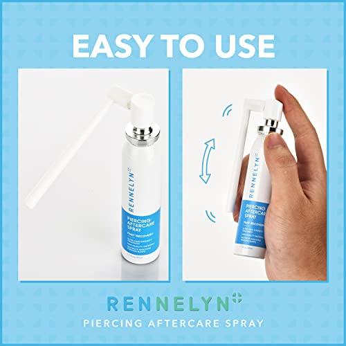 Rennelyn Rennelyn Piercing Aftercare Spray Bump Shrinking Solution Ultra-high Intensity Solution to Heal New Stretched Piercings Organic Herbal Extract Fine Mist 40ml