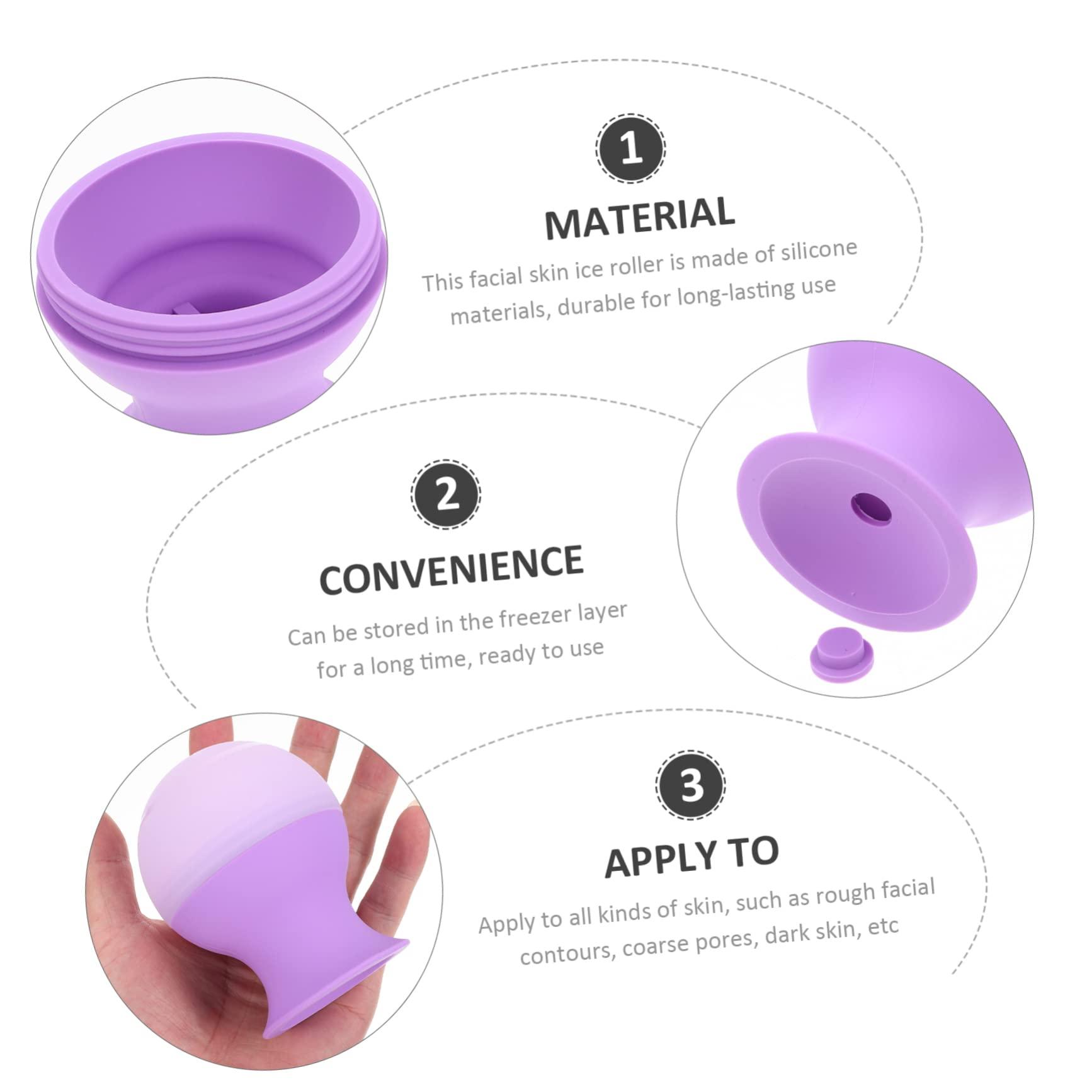 FOYTOKI FOYTOKI Ice Cube Tray Skin Care Massager Massage Tool Ice Face Cube Facial Massager Roller Skin Care Tools Face Tools for Skincare Skin Ice Roller Skincare Tools for Face Purple