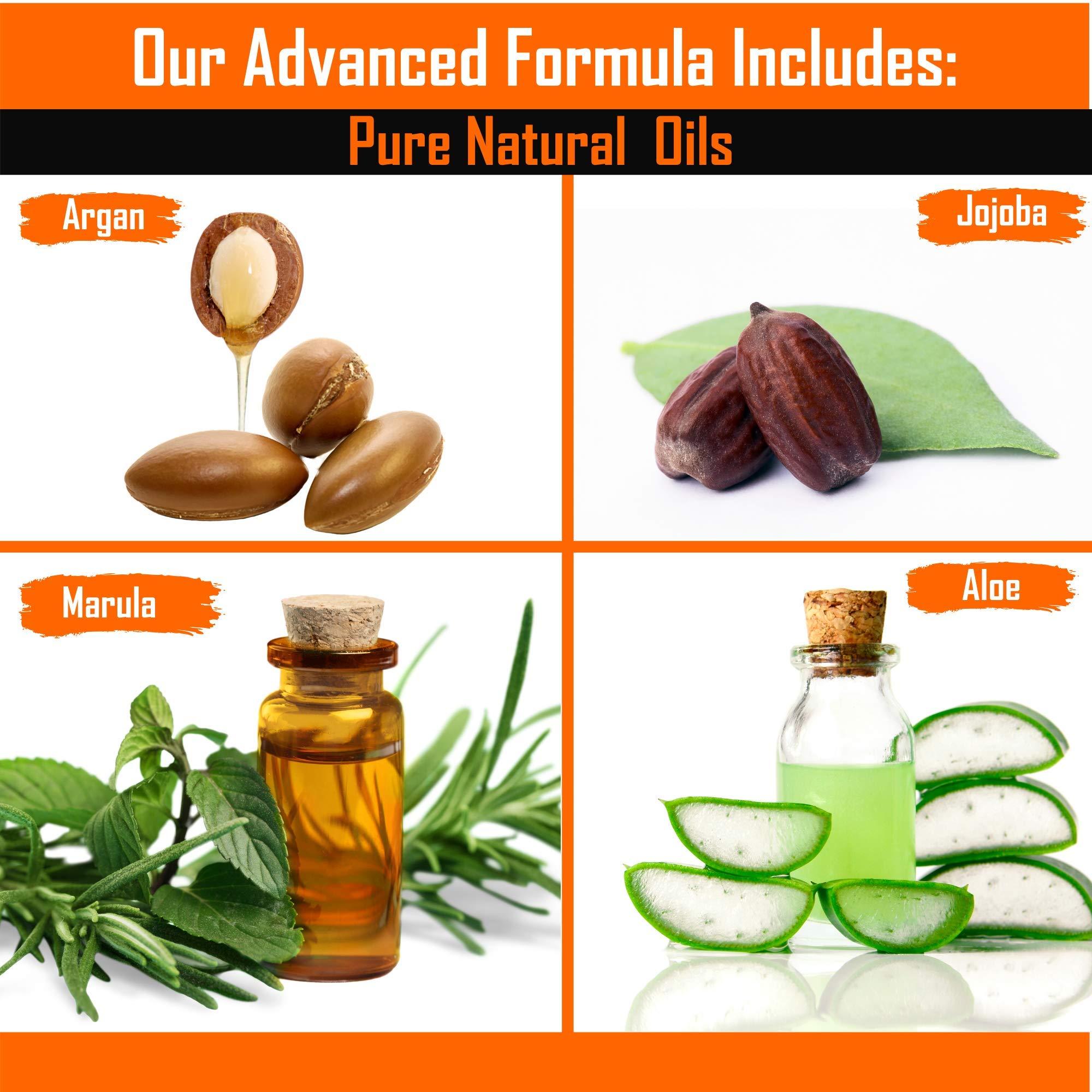 TAME THE WILD MAKE YOUR BEARD BEHAVE Tame the Wild Beard Straightener with Heat Protectant - Argan Oil, Keratin & Aloe Fortified Spray for Men\'s Hair & Beard - Large 8.5 Fl Oz Bottle