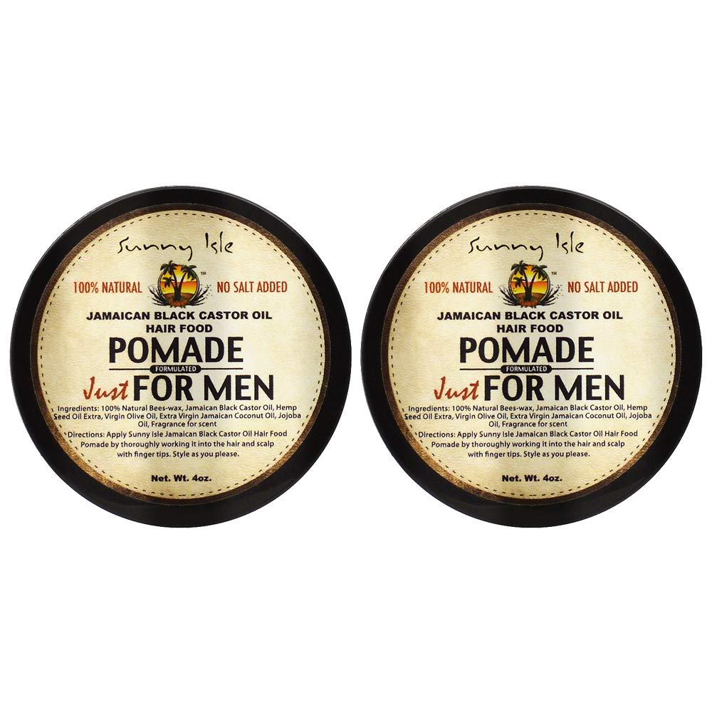 Sunny Isle Sunny Isle Jamaican Black Castor Oil Hair Food Pomade for Men 4oz"Pack of 2"
