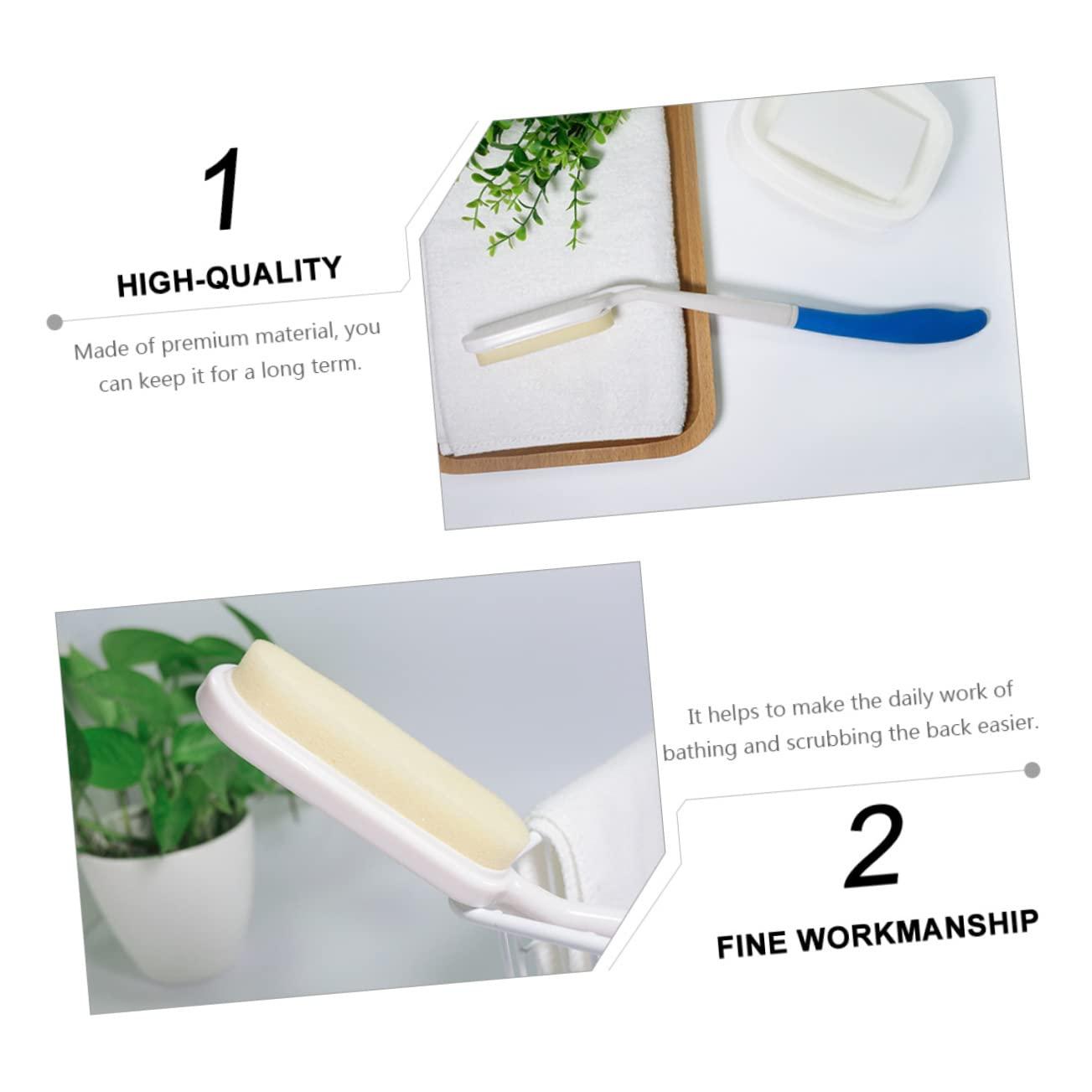 Beavorty 2 Pcs Back Scrubbing Brush Shower Brush Back Brush Body Brush with Long Handle Massage Brush for Bath Massaging Brush Back Scrubber