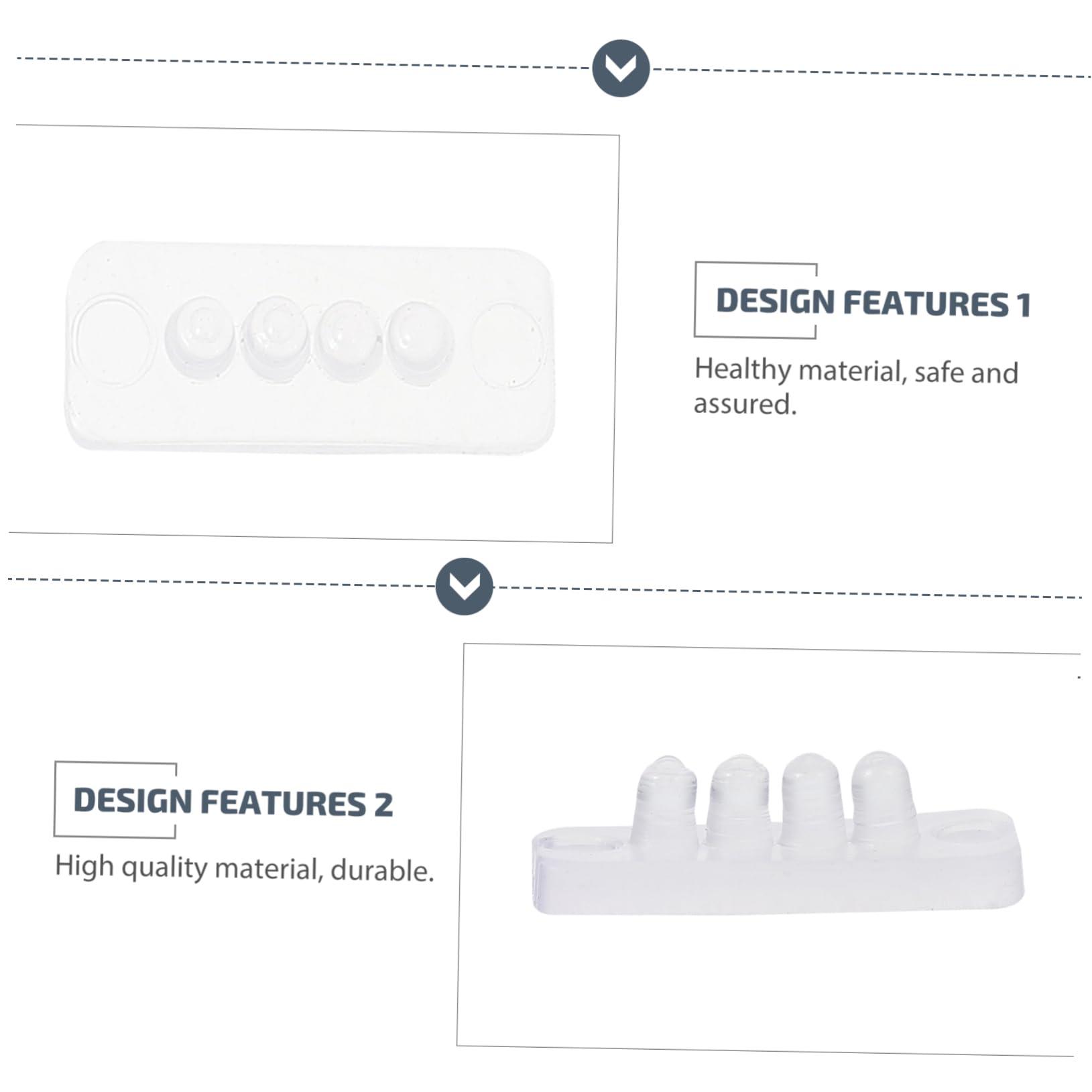 NOLITOY NOLITOY 100 Pcs Anti- Slip Hair Clip Anti-slip Strips Hair Clip Bulk Hair Clips Transparent