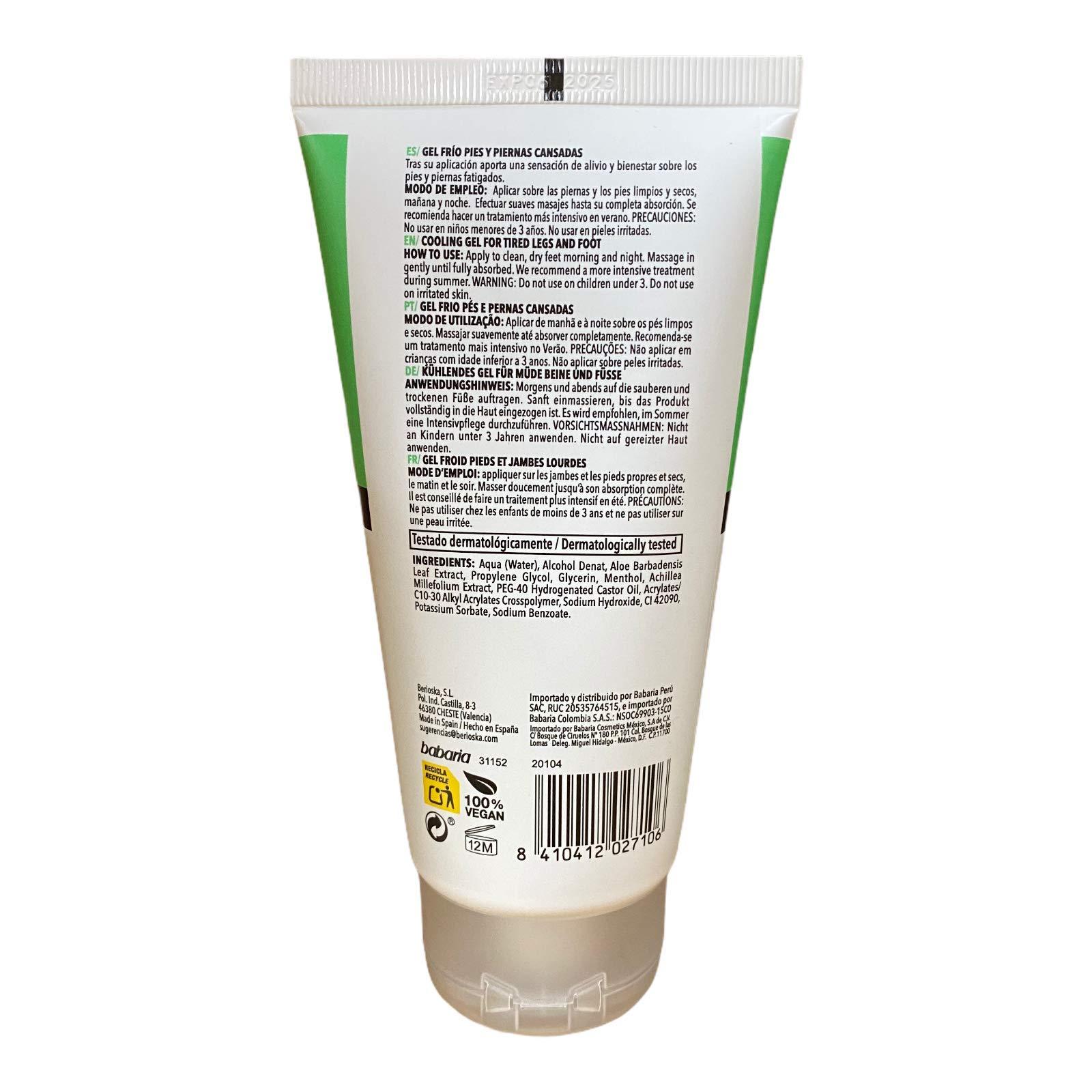 Babaria Babaria Gel Hidratante Aloe Vera Pies Y Piernas 150Ml