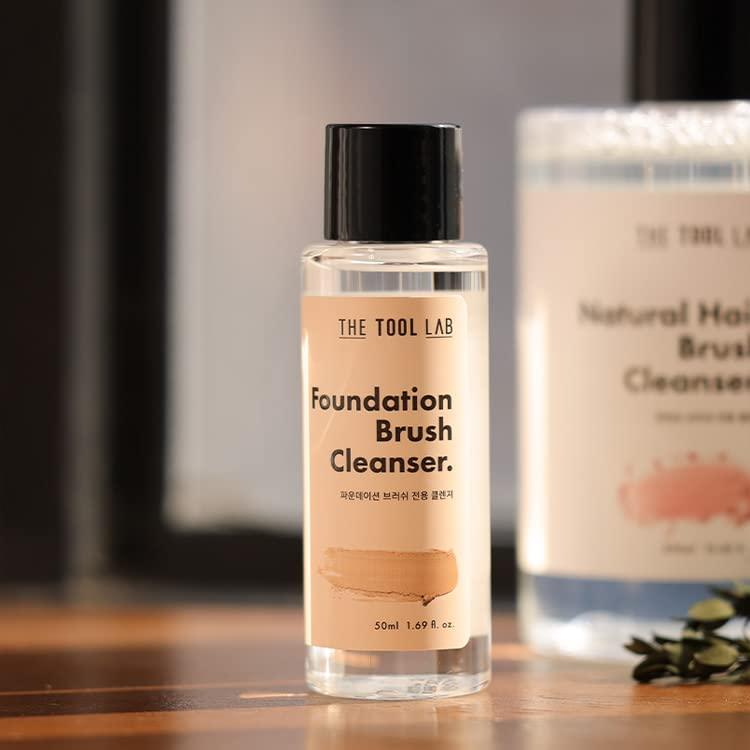 THE TOOL LAB THE TOOL LAB 907 Foundation Makeup Brush Cleanser Cleansing oil Color Removal Clean Easily/Swiftly To Remove From Deep Clean And Protect Brushes Professional For Only Synthetic 1.69 fl. oz.