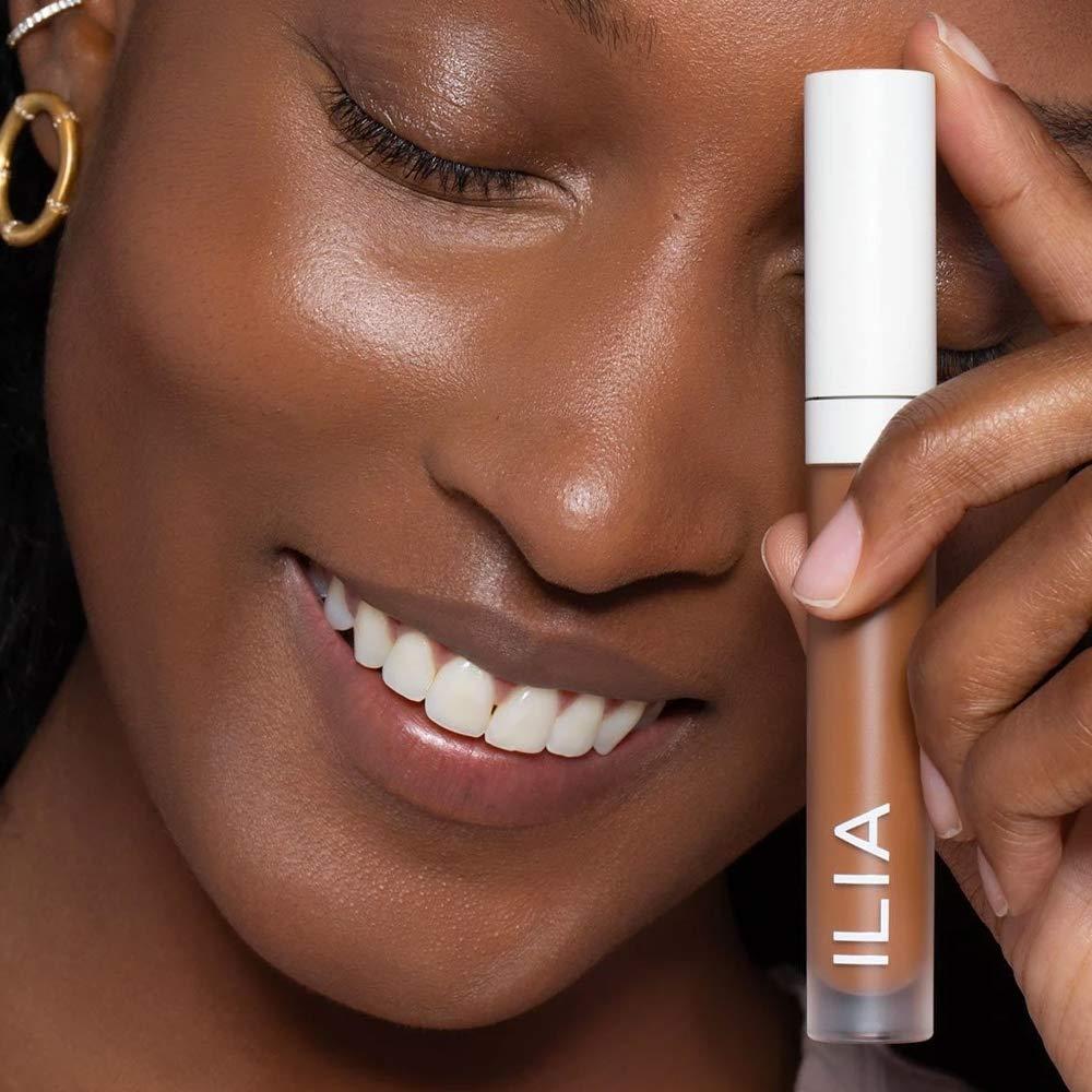 ILIA ILIA - True Skin Serum Concealer | Non-Comedogenic, Cruelty-Free, Vegan, Safe For Sensitive Skin, Reduces Appearance of Dark Circles + Blemishes (Cassia SC8, 0.16 oz | 5 ml)