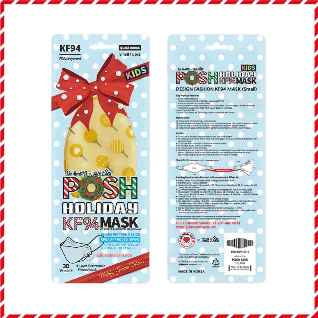 Posh KF94 Mask Posh KF94 Mask [Pack of 10 Holiday Special - Kids (KH08) (MADE IN KOREA)