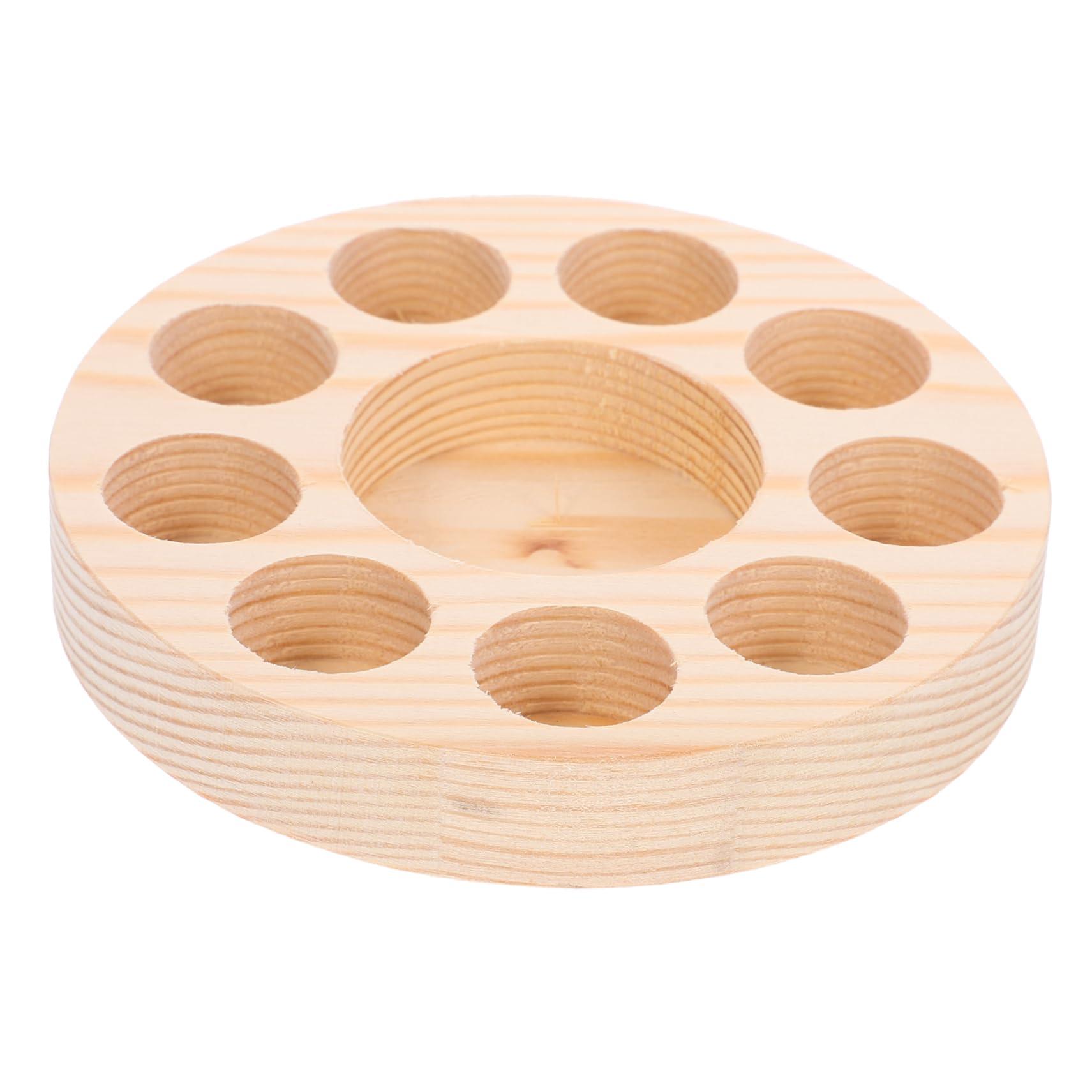 Zerodeko Zerodeko 5pcs Porous Essential Oil Storage Rack Bottle Essential Oils Nail Oil Holder Perfume Holder Home Supplies Essential Oil Display Rack Essential Oil Containers Wooden