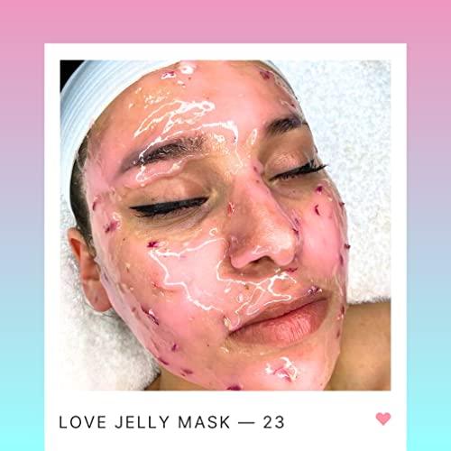 BRÜUN BRÜUN Jelly Mask Jar Blue Lavender Peel-Off Face Care Rubber Mask | 23 fl oz Skin Care Moisturizing Gel Mask Jar Spa Set