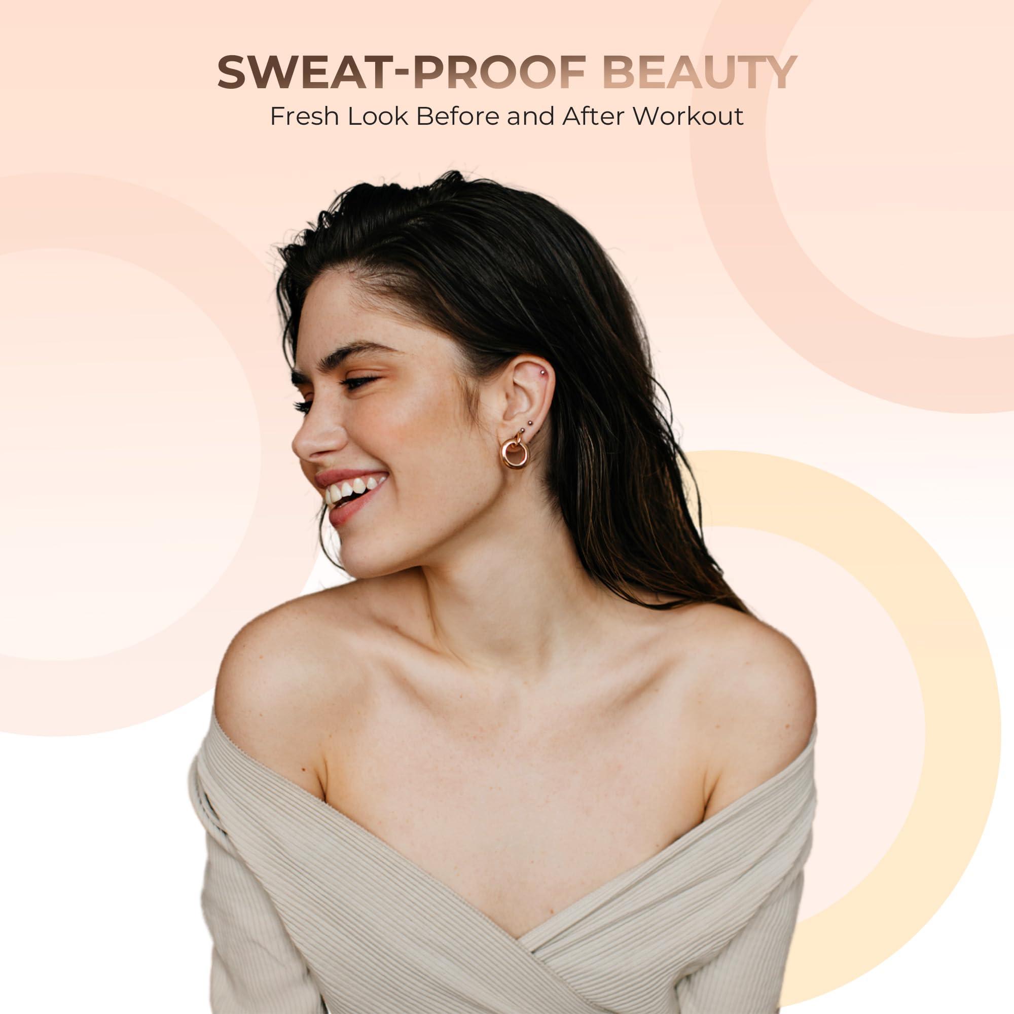 Sweet Face Minerals FOUNDATION with FLAWLESS FACE BRUSH Mineral Makeup (FAIR 2) Matte Natural Loose Powder Bare Skin Cosmetics Full Coverage Long Lasting All Skin Types SPF 18