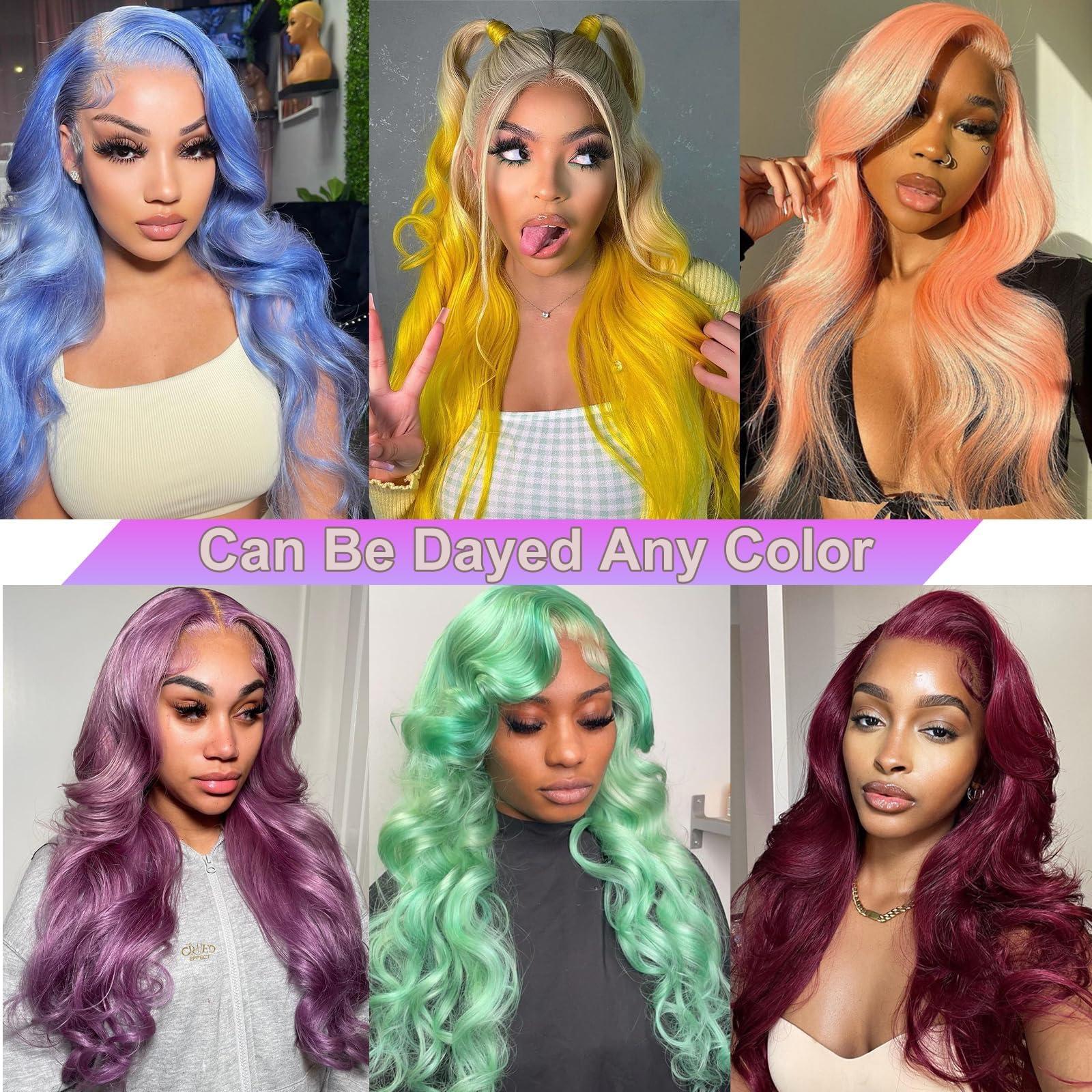OOFUCF Alimubi hair 613 Lace Front Wig Human Hair Blonde Wig Human Hair 13x4 Body Wave Lace Front Wigs 180 Density 613 Body HD Lace Frontal Wig Glueless Wigs Human Hair Pre Plucked 40 inch