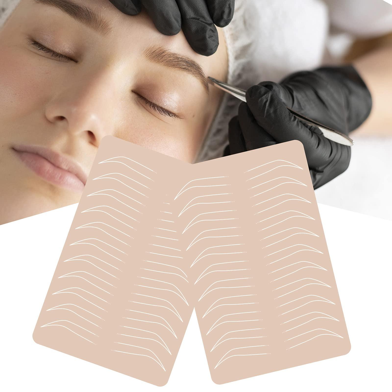 Guapa Guapa Silicone Eyebrow Practice Skin Ombre Powder Brows Fake Skin Sheet Double Sides Microblading Practice Skin for Tatto Artists and Beginners (1 piece)