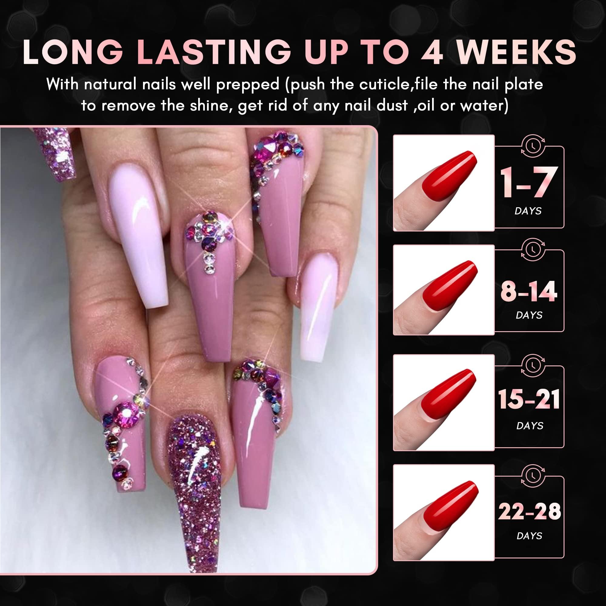 Makartt Makartt Nail Stand Hand Rest for Nails, Nail Hand Rest Manicure Supplies Bundle 500Pcs Soft Gel Full Cover Nail Tips, Medium Coffin Clear Fake Nail Tips