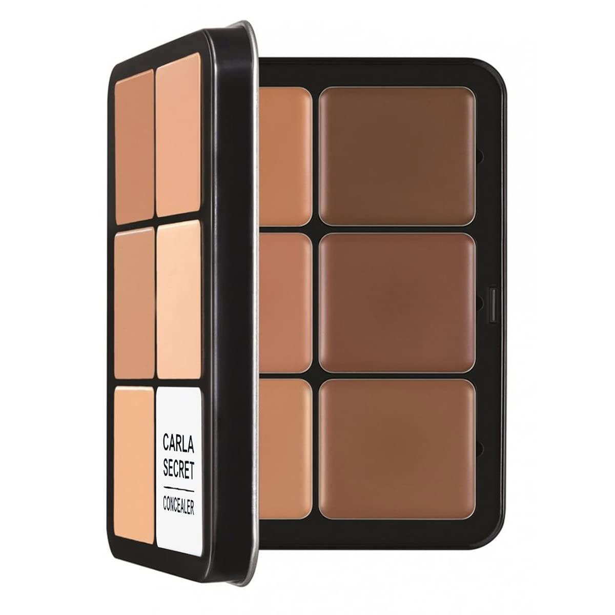 Kteubro 12 Color Concealer Palette Correcting Concealer Cream 12 Color Concealer Foundation Palette,Long-Wearing Full Coverage Makeup