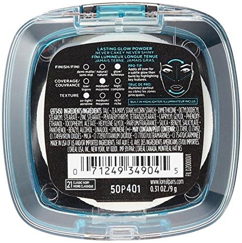 L'Oréal Paris L'Oreal Paris Infallible Pro Glow Pressed Powder, Classic Ivory, 0.31 Ounce