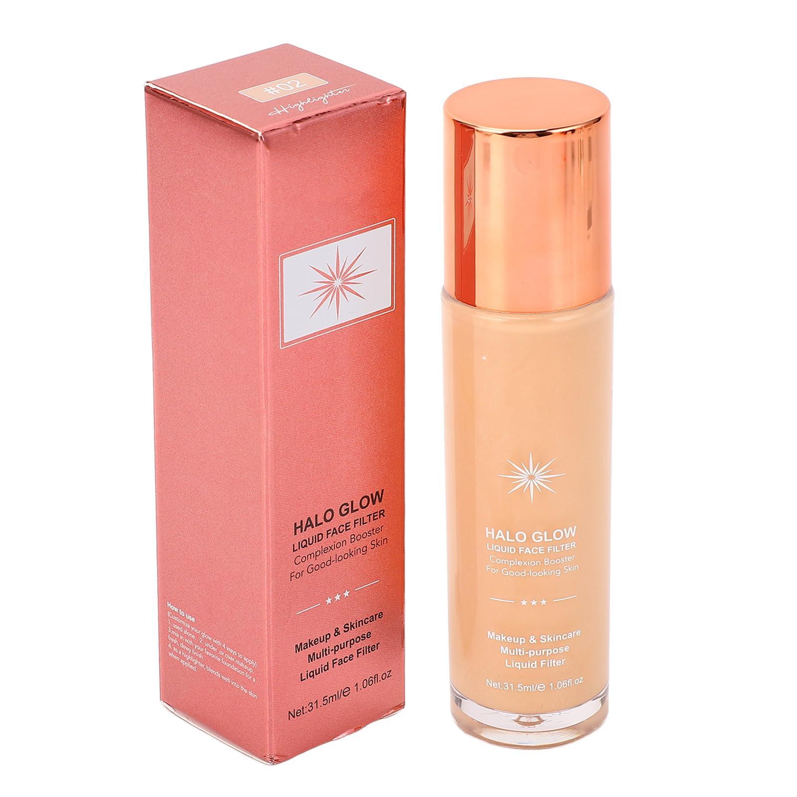 Generic Liquid Highlighter, Liquid Luminizer Water Like Texture 31.5ml Sweat Proof Refreshing for Makeup (#2)