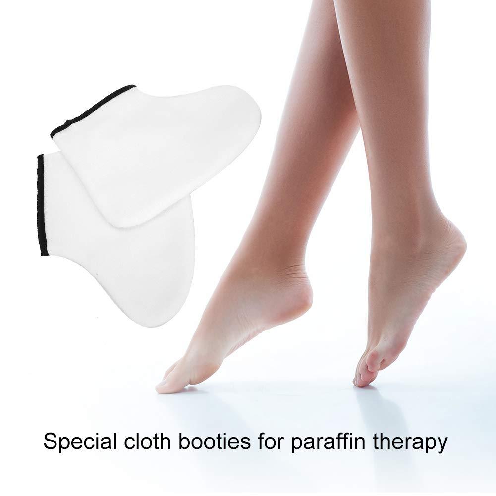 NinthAvenue Basics Paraffin Wax For Feet, Paraffin Wax Booties with Adjustable Ankle Fit Cotton Foot Care For Spa Treatment At Home