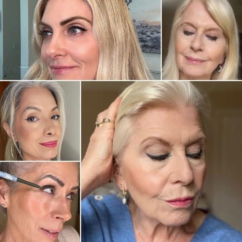 PRIME PROMETICS PRIME PROMETICS PrimeEyes Glide Eyeliner for Mature Women Water-Resistant, Long-Stay and Mess-Proof Gel Cream Texture, Discreet Sharpener and Effective Smudger (Wood (brown))