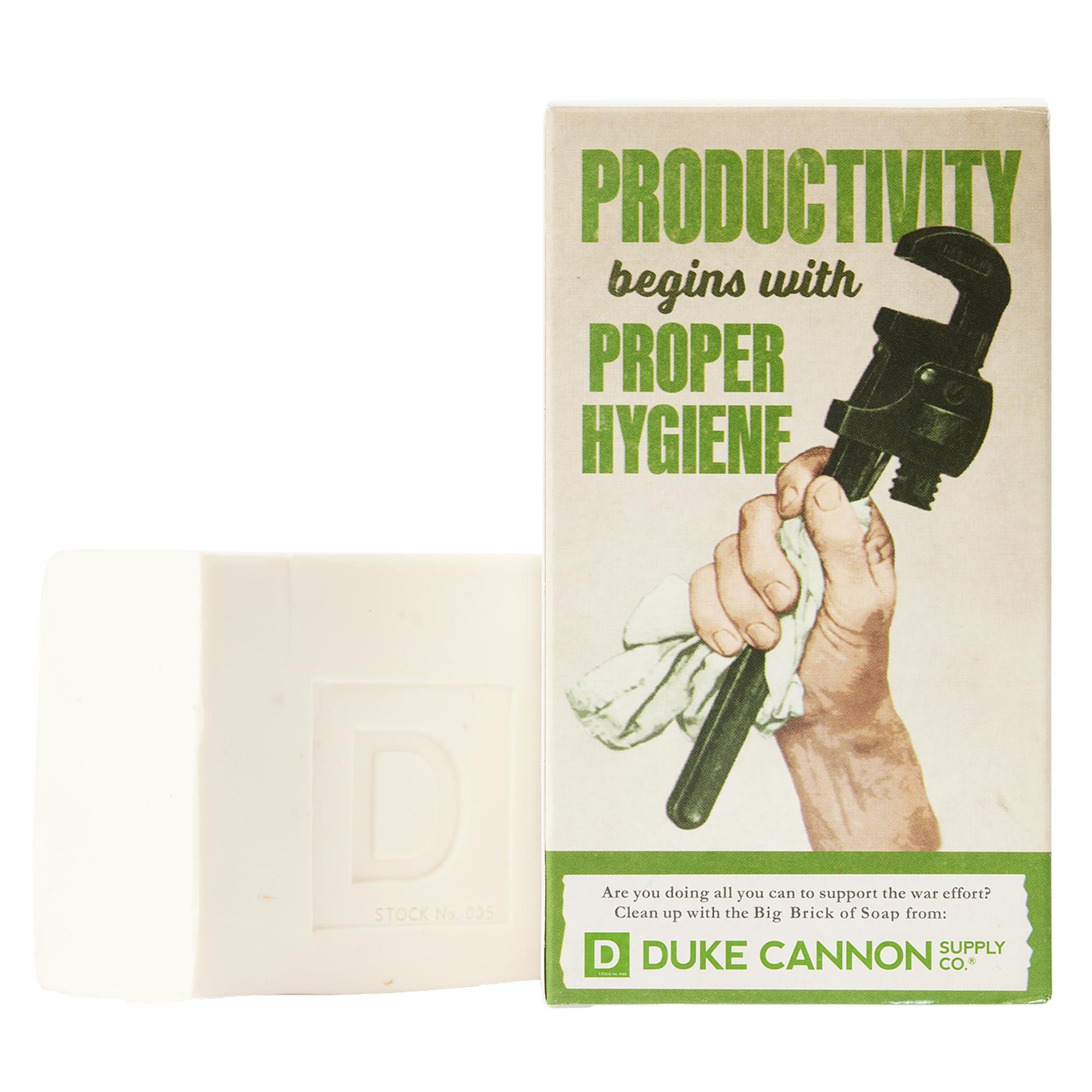 Duke Cannon Supply Co. Duke Cannon Supply Co. Big Brick of Soap Bar for Men, Productivity - Extra Large, All Skin Types, 10 oz. (Pack of 6)