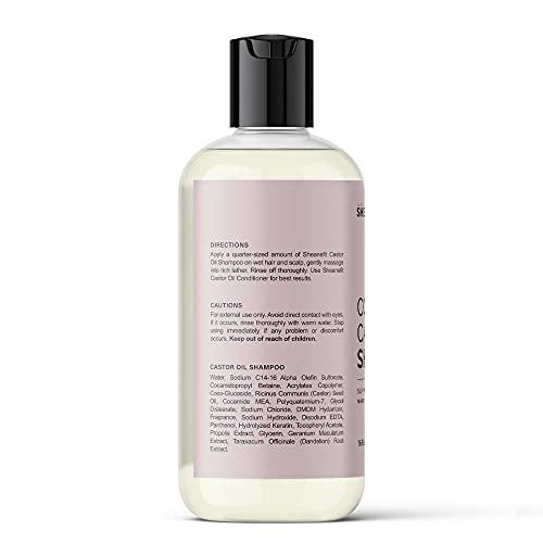 Sheanefit Sheanefit Cold Pressed Castor Oil Daily Shampoo Conditioner 16oz Set Support Hair Growth Nourish Strengthen Hair (Castor Oil Shampoo - 16oz)