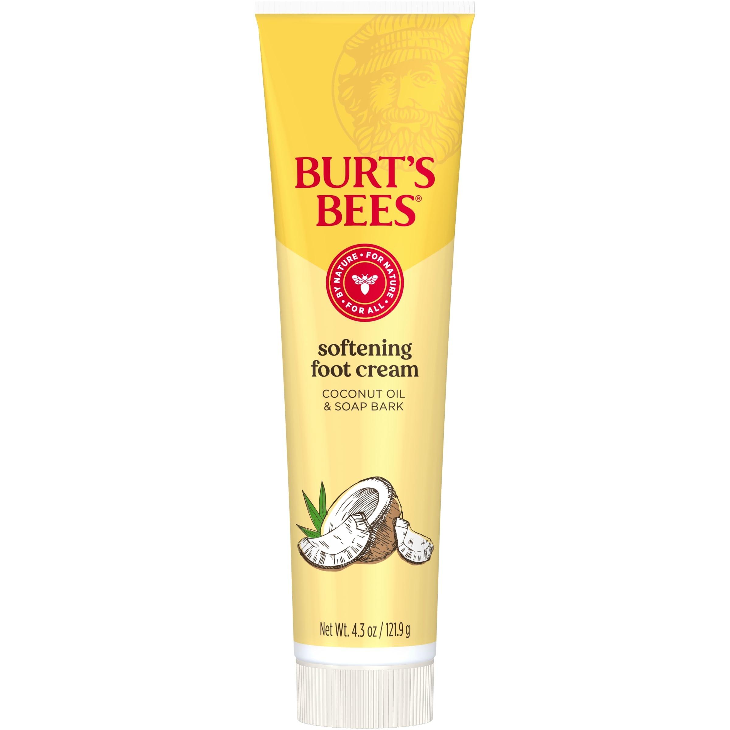 Burt's Bees Burt\'s Bees Softening Foot Cream with Coconut Oil and Soap Bark, 4.3 Ounces, Pack of 3