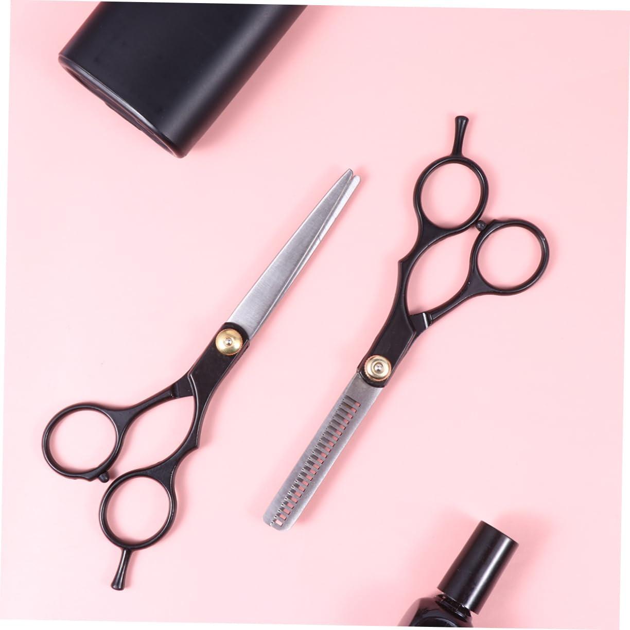 FRCOLOR FRCOLOR Barber Shears Set Hairdressing Scissors Teeth Straight Easy to Use for Salons and Personal Use