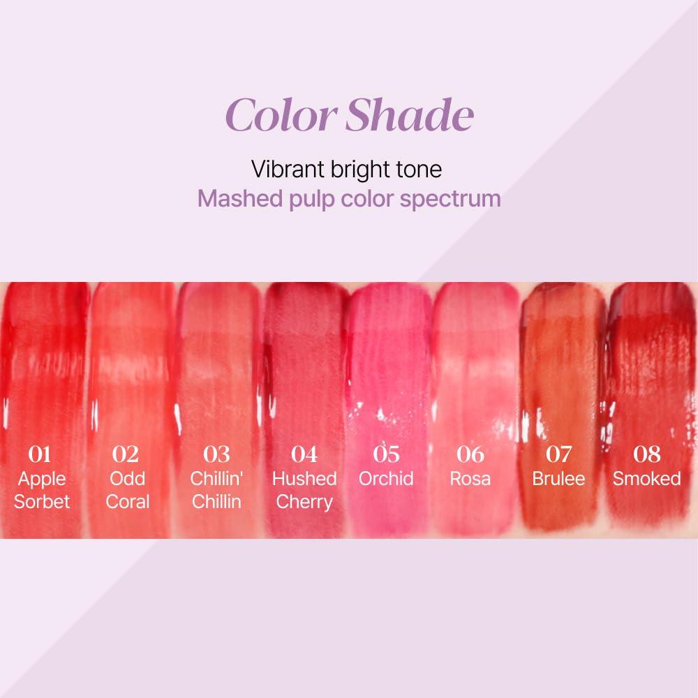 Espoir Espoir Couture Lip Tint Glaze #1 Apple Sorbet 0.19oz | Volumizes & High-Shine Lip Plumper | Long-Lasting Vibrant Color | Thickening radiance Lip Stain | Tinted Lip Moisturizer | Korean Lip Makeup